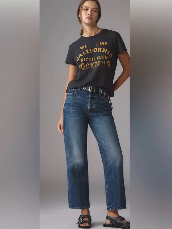 MOTHER SUPERIOR Jeans Rambler Ankle Well Stacked Blue Size 26 - Picture 2 of 15